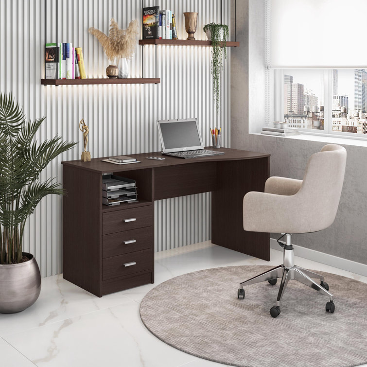 Lipoton Classic Computer Desk With Multiple Drawers Wayfair Canada